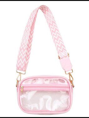 Stadium Approved Clear Crossbody Bag PVC Adjustable Strap
